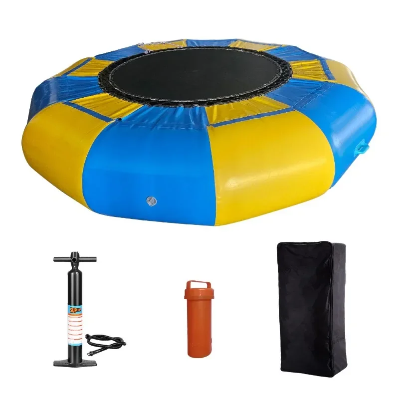 Customized Summer Water Park Inflatable Trampoline Water Floating Platform Water Amusement Facilities