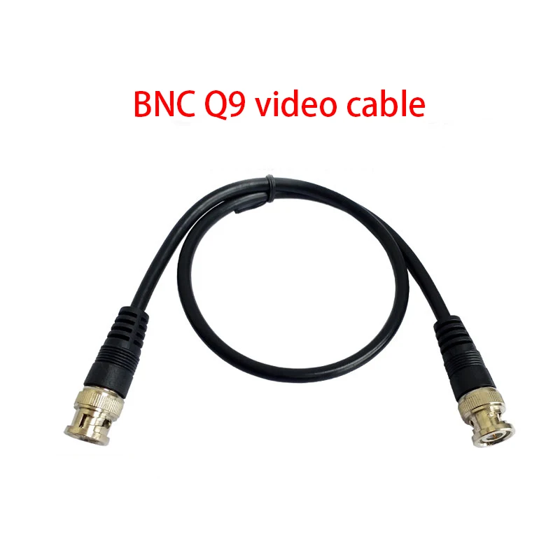 1PC BNC Q9 Video Cable Male To Plug Pigtail 75-3 Wire With PVC Jacket 0.5m/1m/2m NEW