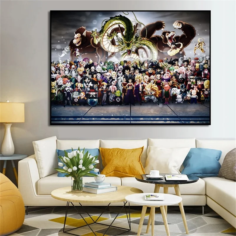 

Anime Naruto Dragon Ball Poster Characters HD Print Canvas Painting No Frame Bandai Picture Living Kids Room Wall Art Home Decor