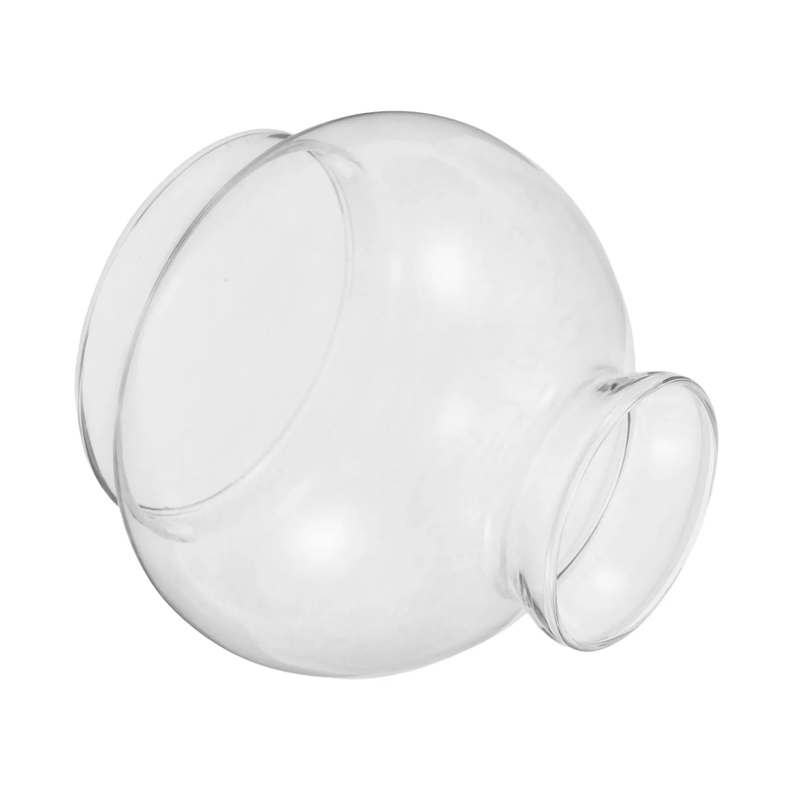 Glass Lamp Chimney Replacement Hurricane Globe for Oil Lamp Spherical 1.8 2.8 Dual End Holes Vintage Style Clear Glass Chimney