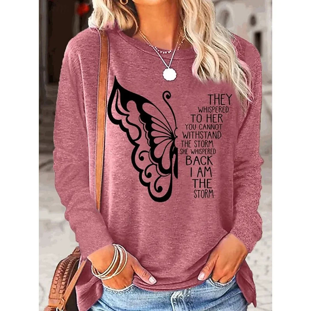 

New Women's Pullover Fashion European Size Long Sleeve Round Neck Sweatshirt 3D Printed Comfortable Casual Style Commut Clothing