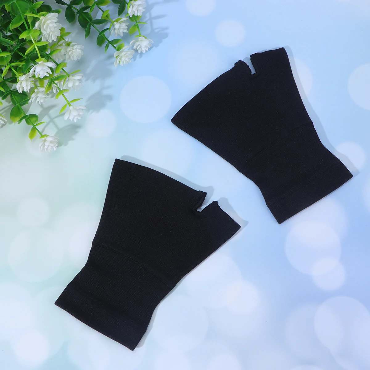 

2 Pairs Wrist Protection Gloves Sports Guard Elastic Brace Adjustable Breathable Wrap Wraps Thumb Hand Protector