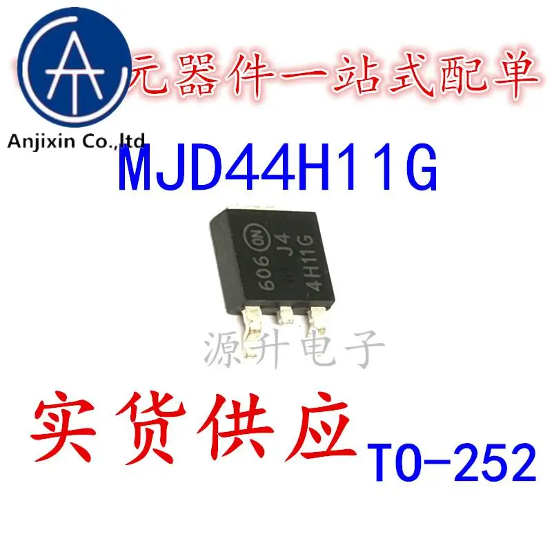 Transistor bipolar de cristal, transistor MJD44H11T4G/J44H11G, 100% original, SMD TO-252, novedad