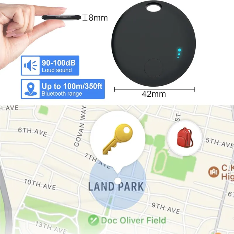 علامة تعقب الهواء الندوي التي تعمل بتقنية البلوتوث العلامات الذكية مع جهاز تحديد موقع تطبيق Google Find Hub لمفاتيح حقيبة الظهر للأمتعة #4