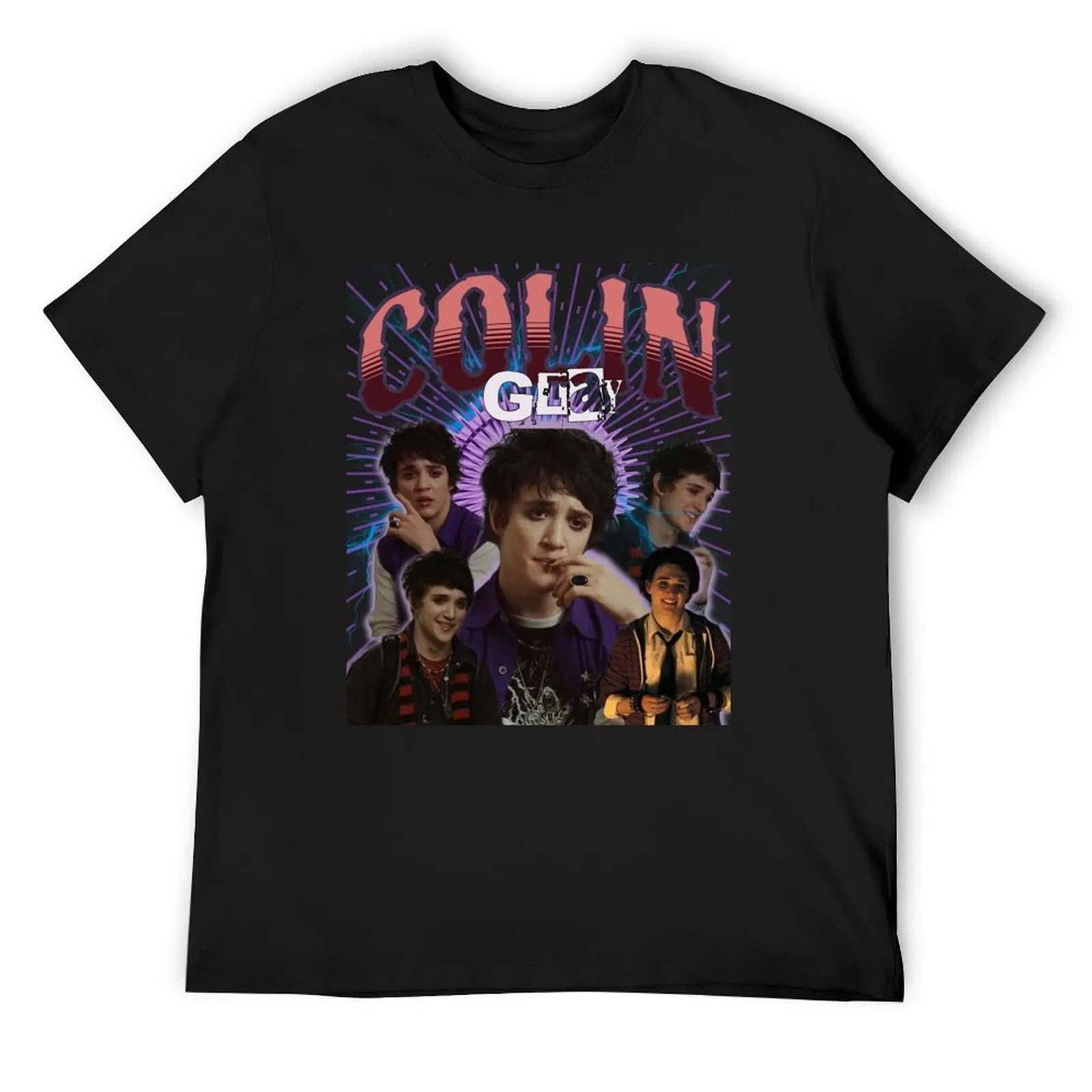 

Colin Gray Retro Tee. T-Shirt blacks anime clothes Luxury man men tshirt