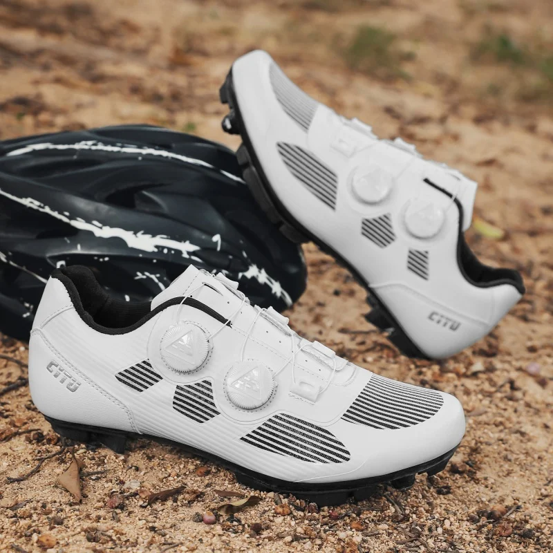 

Bicycles professional cycling shoes men's style four seasons fashion wear-resistant non-slip breathable hard bottom riding shoes