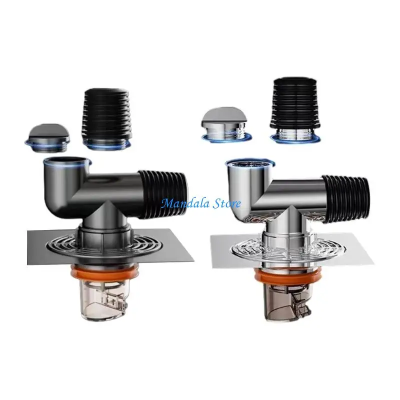 U2JC Washing Machine Drain-Pipe Sewer Pipe Special Floor Drain Connector Replacement or Upgrades Solution for Laundry Room