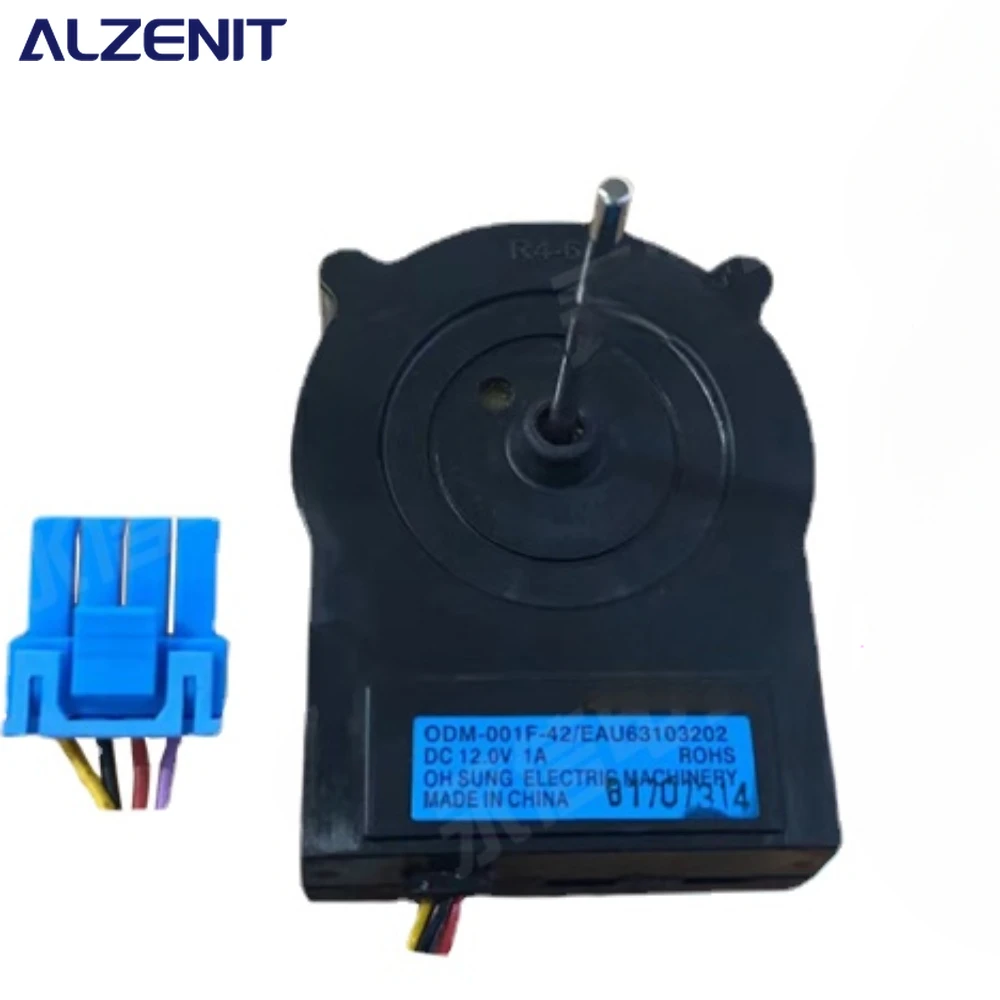 New Cooling Fan Motor For LG Refrigerator ODM-001F-42 EAU63103202 DC 12V Fridge Radiator Freezer Parts