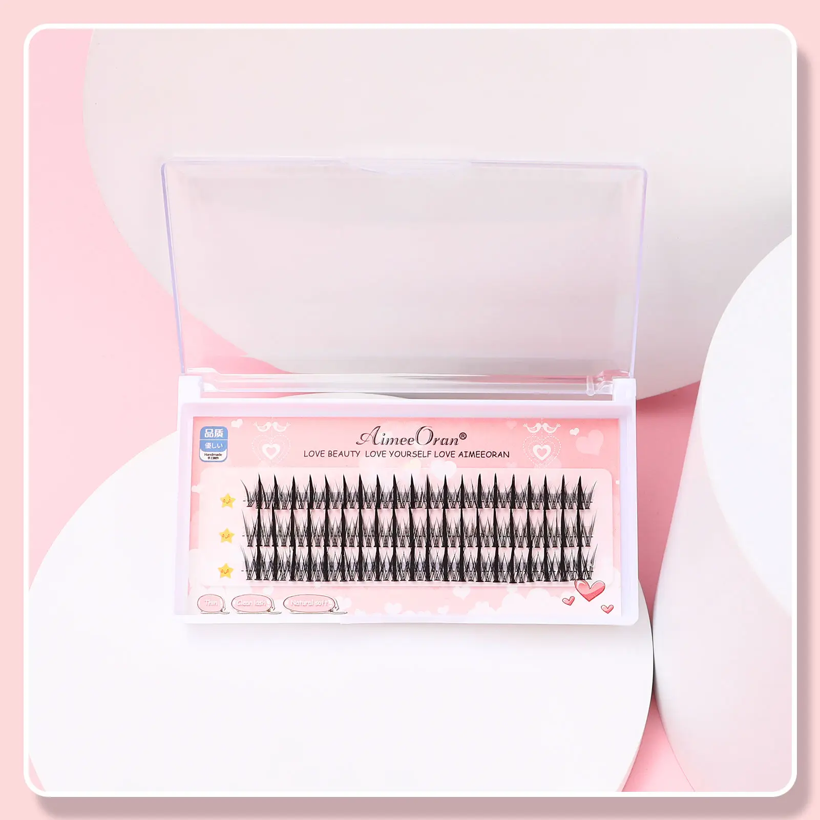 Thick Fake Eyelashes for Women Reusable 3D Eyelash Cluster Extensions for Beauty Eye Cosplay DIY Makeup