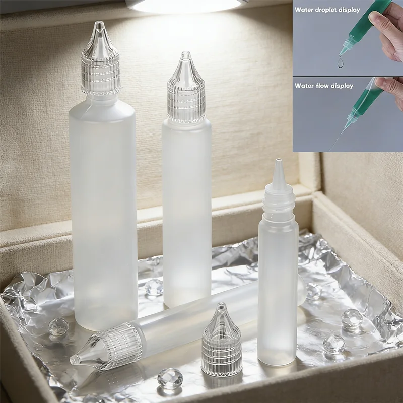 

Набор многоразовых флаконов-капельниц (5 шт.) в форме длинной ручки, 4 размера, для дозирования, пустые пластиковые флаконы для творчества, рукоделия, масел, лабораторий