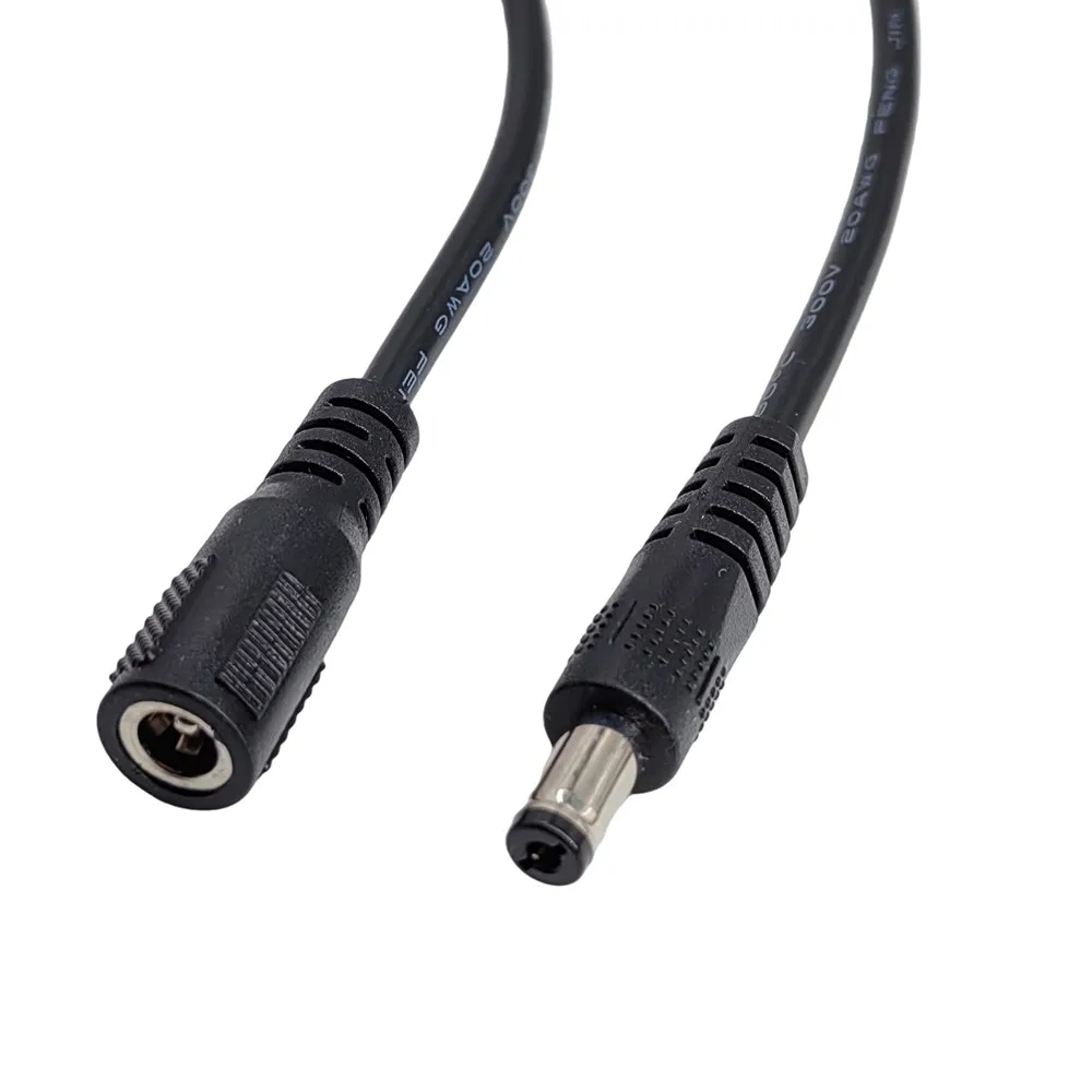 DC 12V Power Extension Cable 5.5*2.1mm Male Female Extend Wire White Black 1M 2M 3M 5M 10M Cord For LED Strip CCTV Camera Router