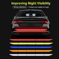 Reflective Car Sticker Self-adhesive Car Accessories Car Reflector Sticker 3x90cm Body Exterior Trunk Decal Auto Reflective Tape