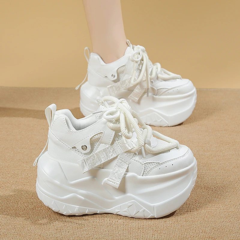 9cm-women's-autumn-casual-shoes-2025-new-breathable-mesh-diamond-chunky-sneakers-fashionable-versatile-ladies-sports-dad-shoes