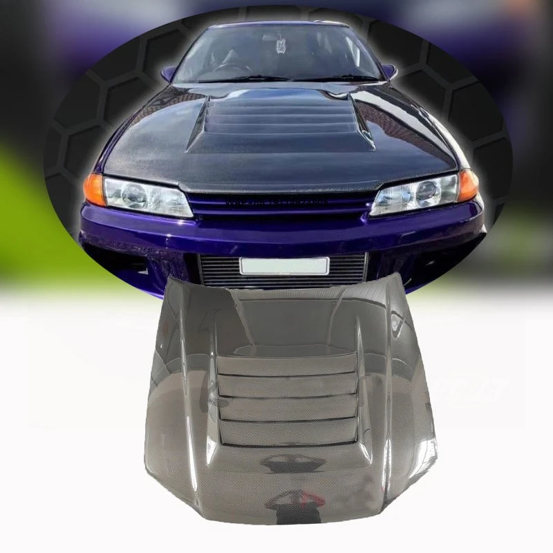 

Новые автомобильные детали из углеродного волокна для Skyline R32 GTR Nismo 1989-1994 годов, передняя крышка капота