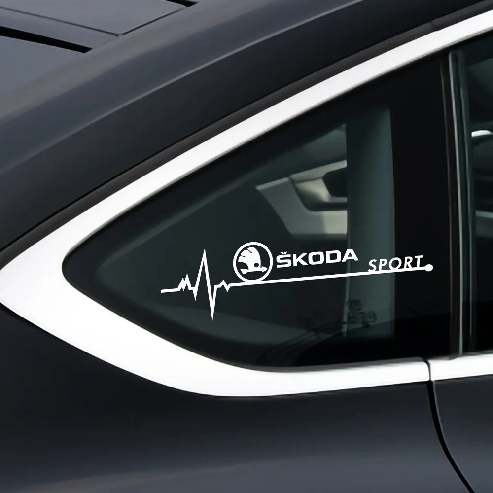 2 stücke Auto Körper Fenster Vinyl Aufkleber Dekor Zubehör Auto Styling Für Skoda Octavia Superb Scala Schnelle Kamiq Fabia Kodiaq S VII