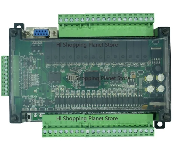 FX3U-32MT FX3U-30MR PLC industrial control board 6AD 2DA Relay output with RTC RS485 CAN communication Compatible with FX1N FX2N