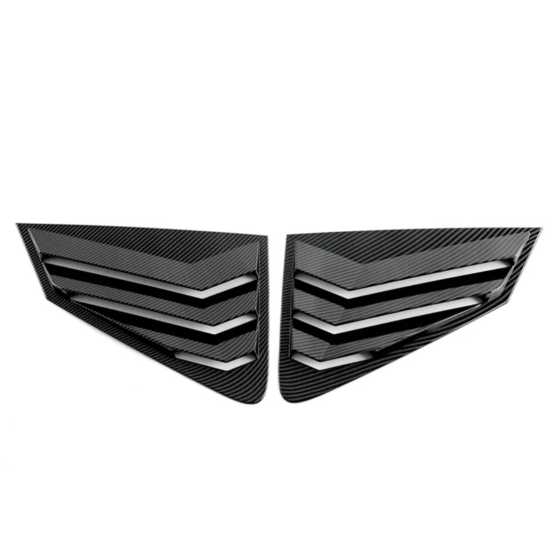 

QB-Rear Side Window Louvers Air Vent Scoop Shades Cover Blinds Trim For Toyota Yaris Cross 2023 2024 Southeast Asia Version Part