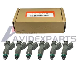 6pcs 16450-R70-A01 혼다 어코드 Crosstour Acura MDX RDX ZDX RL TL TSX 3.5L 3.7L V6 자동차 연료 인젝터 Nozzl