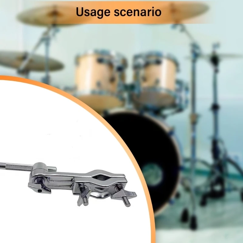 Kuhglocke Percussion Halter L-Rod Einstellbare Kuhglocke Halterung Klemme Musikinstrument Teile Einfache Installation