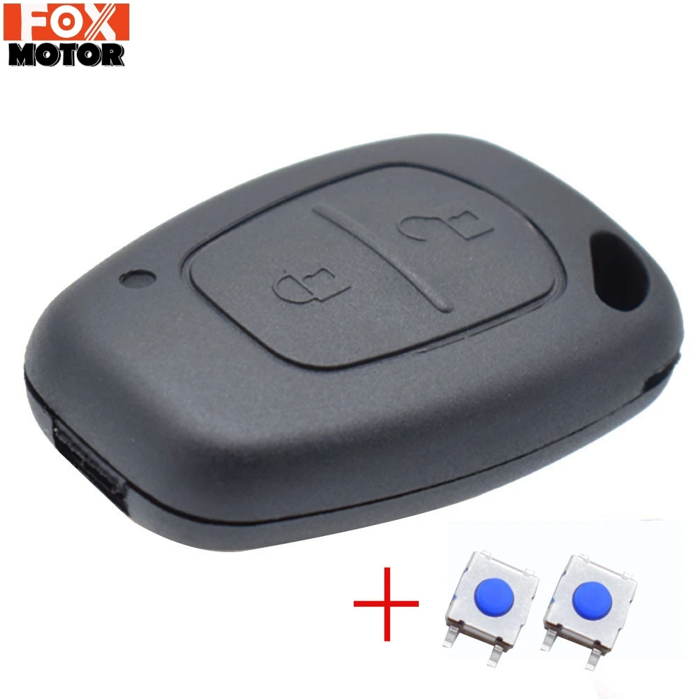 Remote Key Cover with 2 Button Pad Switch For Renault Kangoo Traffic Master Nissan Interstar Opel Vivaro Movano 2005 2006 2009