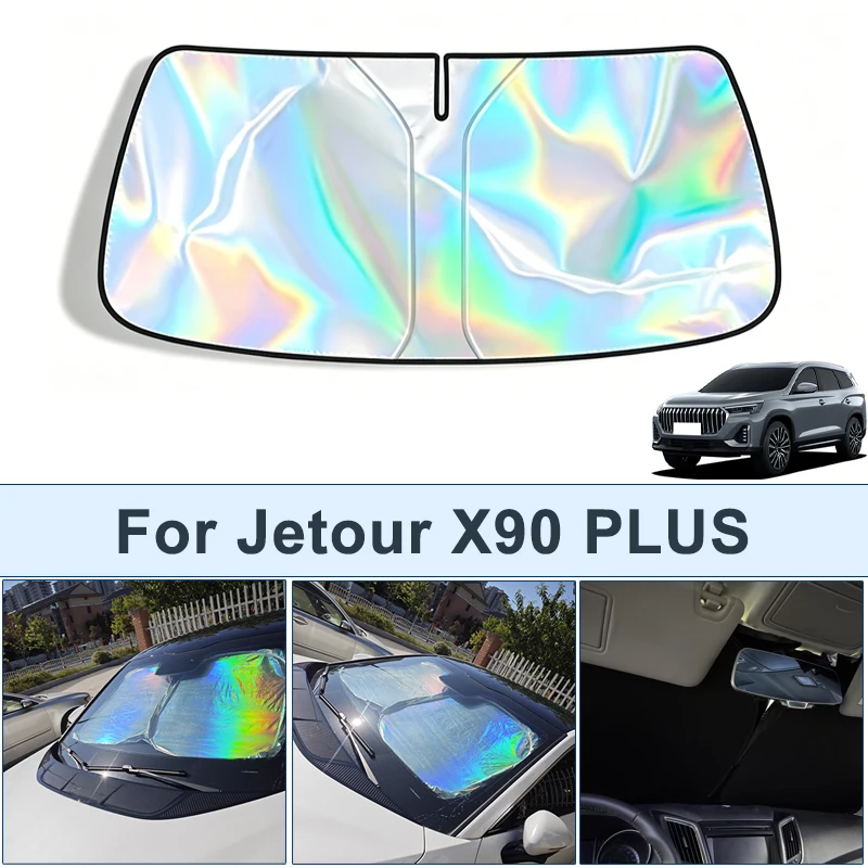 

Foldable Front Windshield Sun Shade For Jetour X90 PLUS UV Reflective Sun Protection Cover Car Interior Accessories