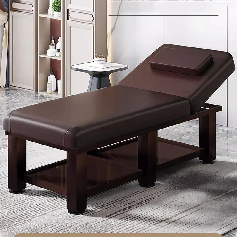 

Pedicure Wooden Bed Mattresses Spa Lounger Folding Massage Bed Tattoo Full Body Kosmetikliege Massage Furniture MQ50MB