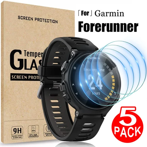 Imagen 1 del producto Vidrio templado para Garmin Forerunner 165 735XT 965 945 935 220 225 230 235 255s 620 630 película protectora de pantalla antiarañazos para reloj