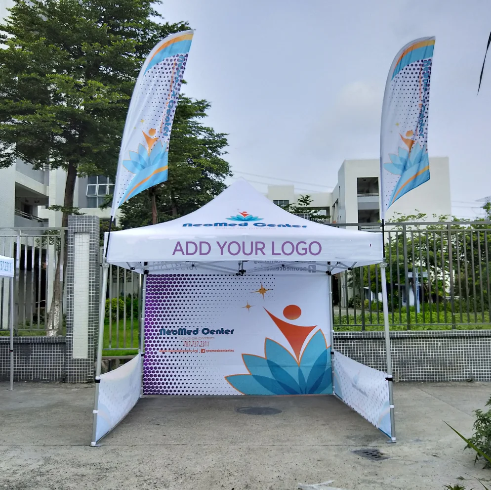 Exhibition Event Marquee Gazebos Custom Printed Business Advertising Business Canopy Pop Up Foldable Tent
