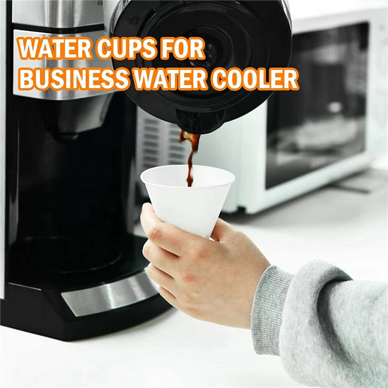 

Y50A-White Paper Cone Cups, Snow Cone Cups,Coated Leakproof Cone Paper Cups For Slush, Shaved Ice, Water 600Pcs
