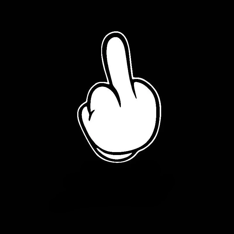 15cm HAVe A Nice DAY ! Middle Finger Car Decoration Rear Window Stickers on Motorcycle Sunscreen and Waterproof Products PVC
