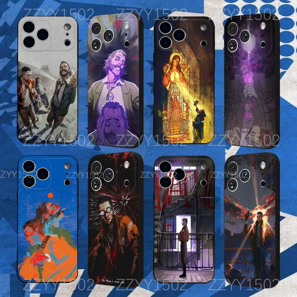 

D-DiscoS E-ElysiumS Game Phone Case For iPhone 17,16,15,14,13,12,Pro,Max,Plus,E,SE4,Air,Mini Black Funda Shell