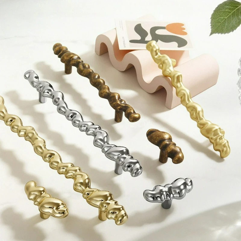 High End Handle, Gold Antique Clothing Cabinet, Door Handle, Shoe Cabinet, Bedside Table, Metal Personalized Small Handle
