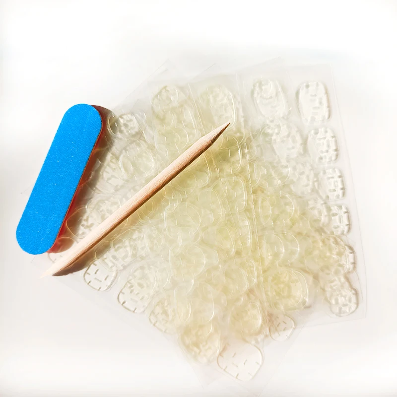 Wholesale Double Side Glue Sticker Adhesive Tips Tape Water Proof Sticker Stonger Pink Sticker Nails Tabs Manicure Tools T013 