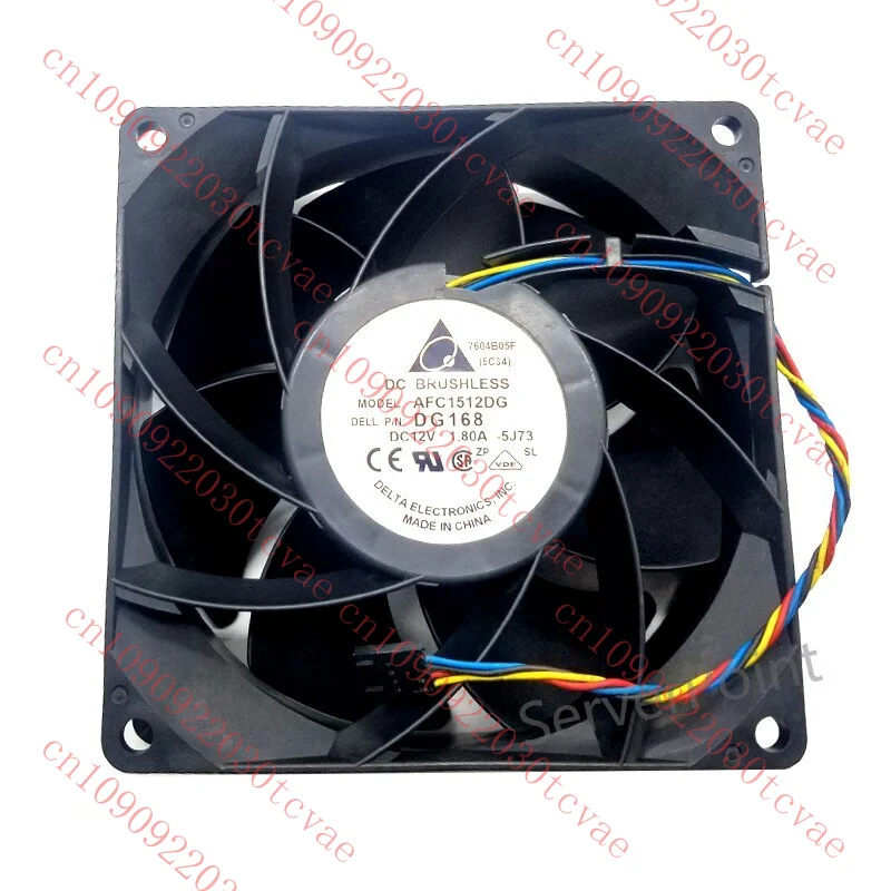 

Original AFC1512DG DC12V 1.80A 15050 4 Wire Extra Large Wind Turbine Cooling Fan