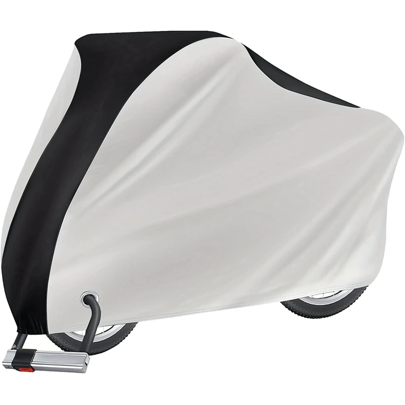 Waterproof Bike Cover With Lock Hole - Protect Your Bicycle From Rain, Sun, And Dust - Fits Most Bikes