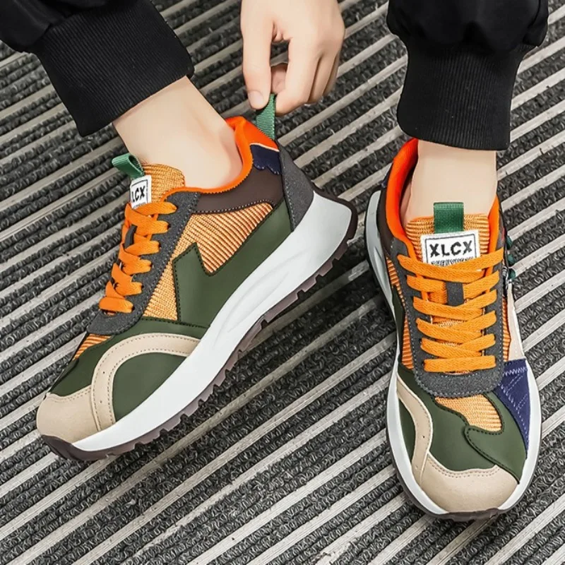 

Men's Shoes Mesh Breathable Men's Sneakers and Casual Shoes Fashion Thick-soled Heightening Platform Man's Shoes Tenis Masculino