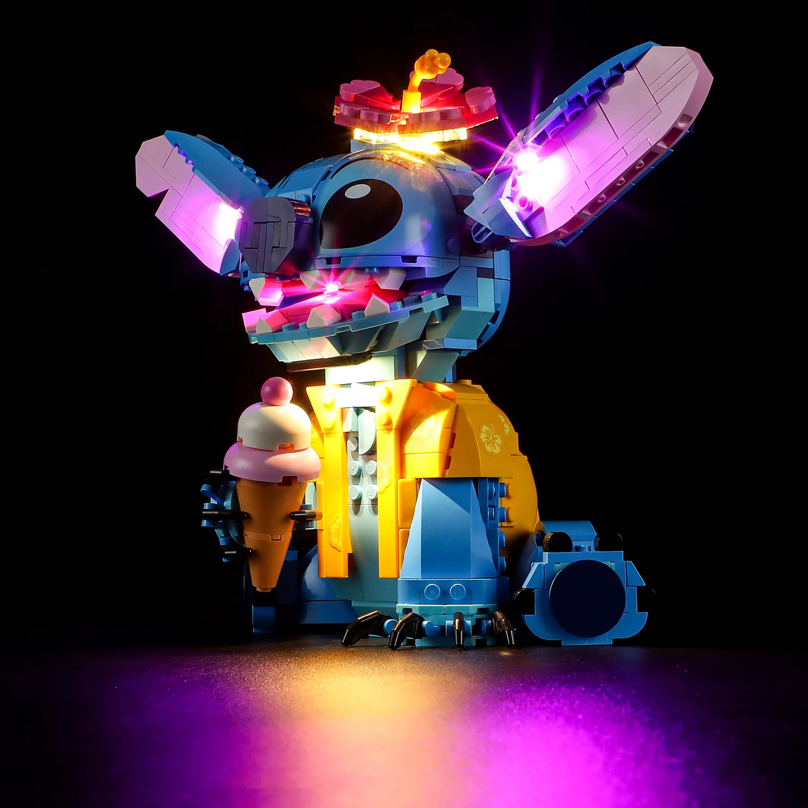 HPROSPER 5V LED-verlichting (geen model) voor LEGO 43249 Disney Stitch Verlicht uw bouwstenen Decoratieve lamp en batterijdoos