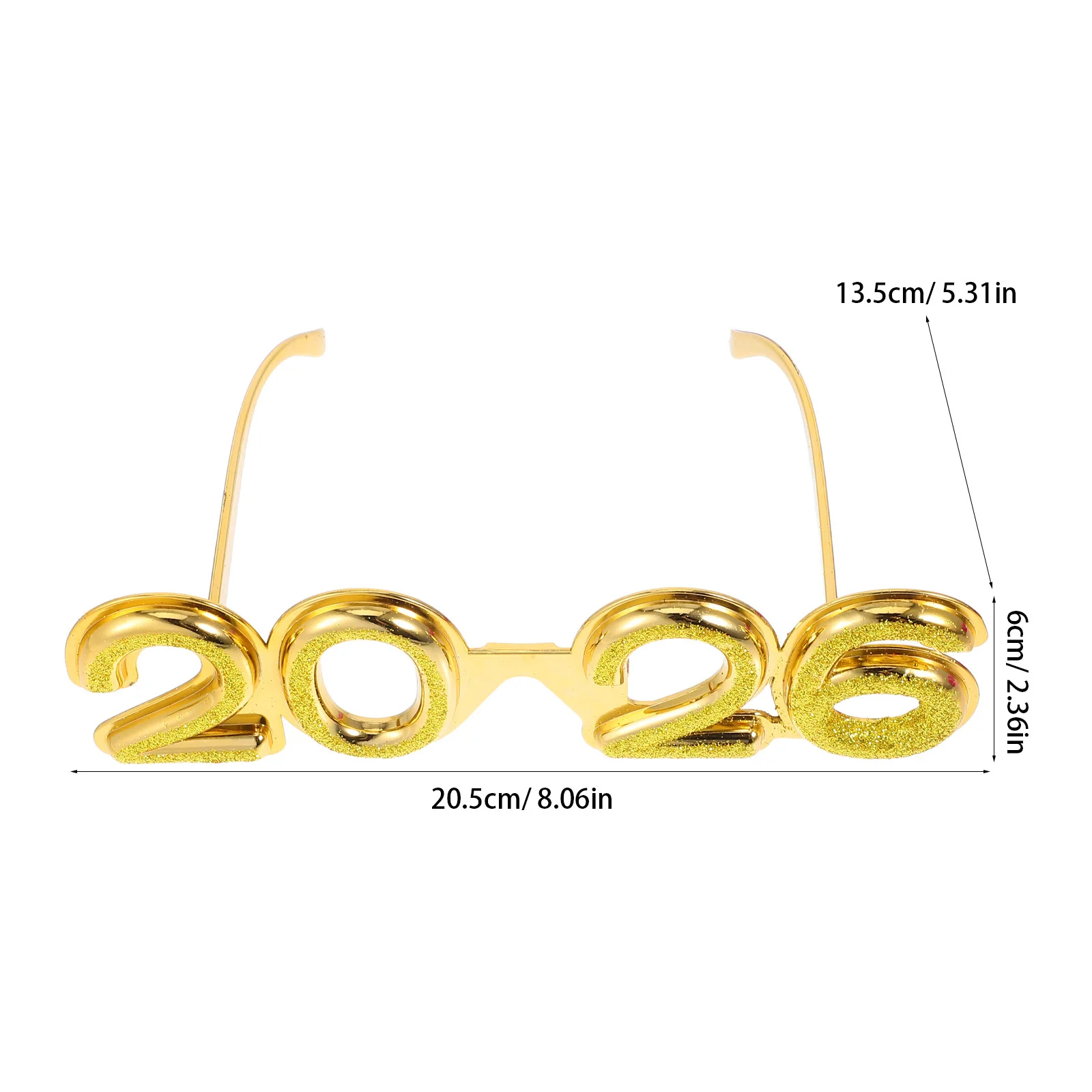 3Pcs 2026 Party Props Novelty Sunglasses and Lightweight for New Year Eve Graduation and Holiday Celebrations