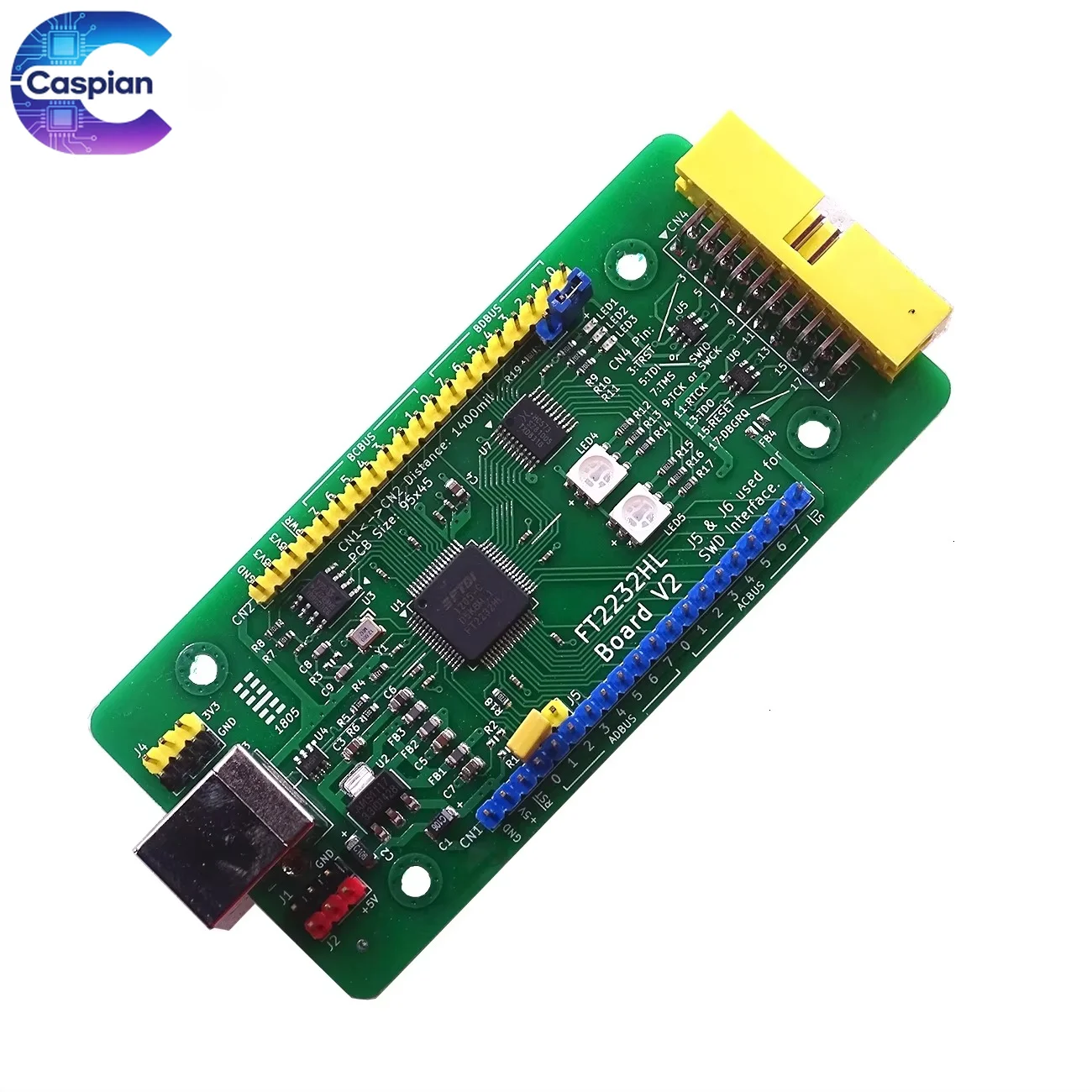 FT2232HL FT4232HL Development Board, USB to JTAG/SPI/I2C/UART, OpenOCD Compatible