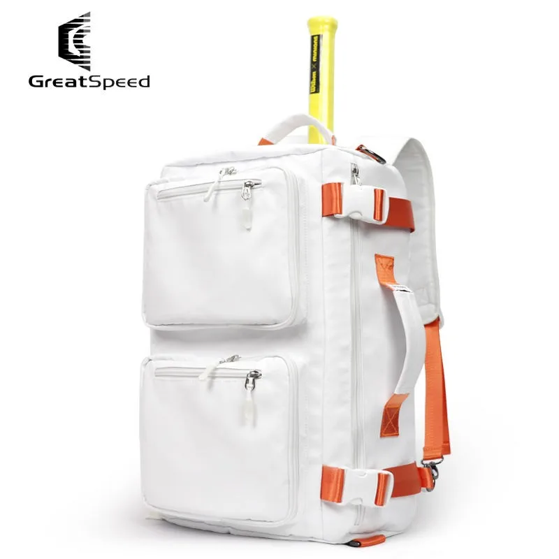 Greatsvitesse ​ ​ Sac à dos de sport multifonctionnel de grande capacité, sac de Tennis/sac de badminton, sac de sport en tissu imperméable