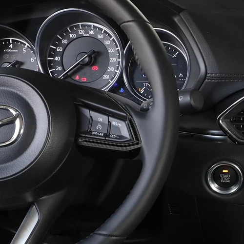 Imagen 2 del producto Para Mazda 3 6 CX3 CX-3 CX-5 CX5 CX8 CX 9 Axela 2017 - 2020 Panel del volante pegatina cubierta de lentejuelas embellecedor accesorios de estilo