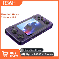 R36H Handheld Game Console 3.5-inch IPS Screen Arkos System Retro Video Games Player 3000mAh 128G 20000+ Classic Game R36S New