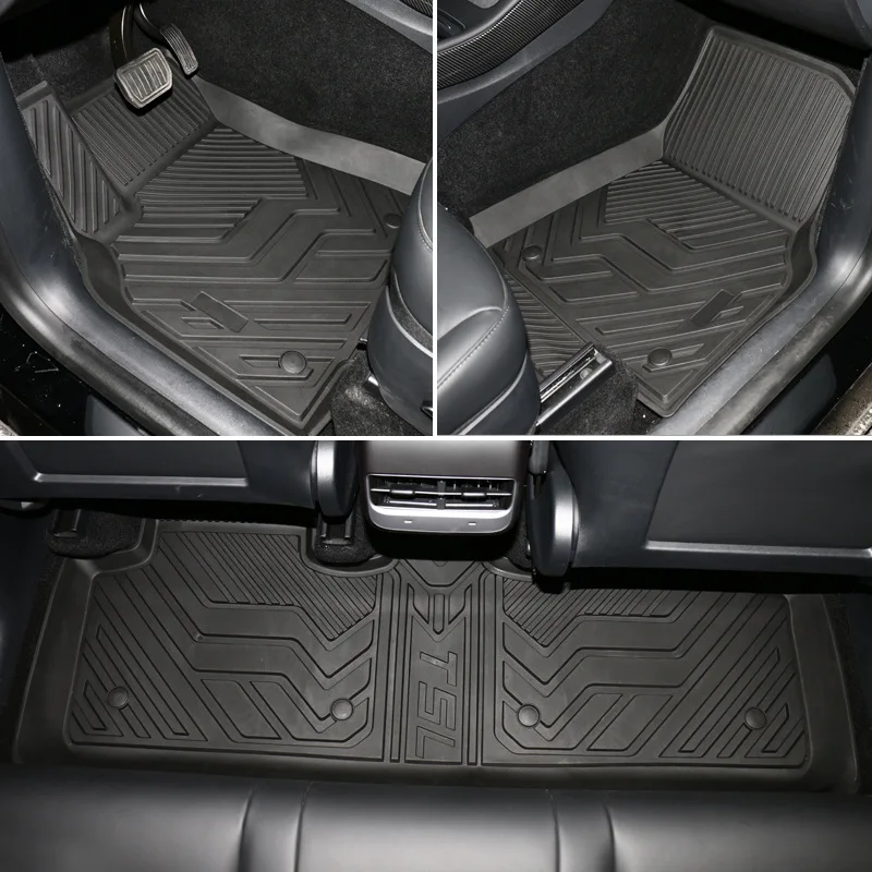 Floor Mat Model3 Front and Rear Spare Box Mats Car Accessories Retrofit Accessories