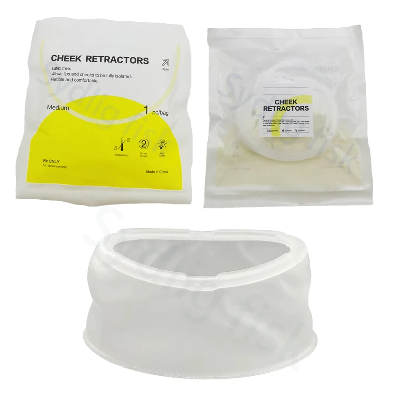 5/10Pc Dental Rubber Mouth Opener Orthodontic Oral Lip Cheek Retractor Material Tool Dentistry O Shape Expander Cheek Retractors