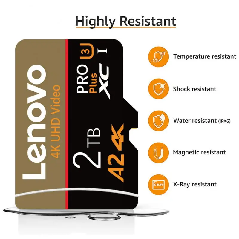 Lenovo SD Card 2T 1T การ์ดหน่วยความจำความจุขนาดใหญ่128GB 256GB การ์ด Micro TF SD ความเร็วสูง512GB สำหรับเดสก์ท็อป /mac/camera