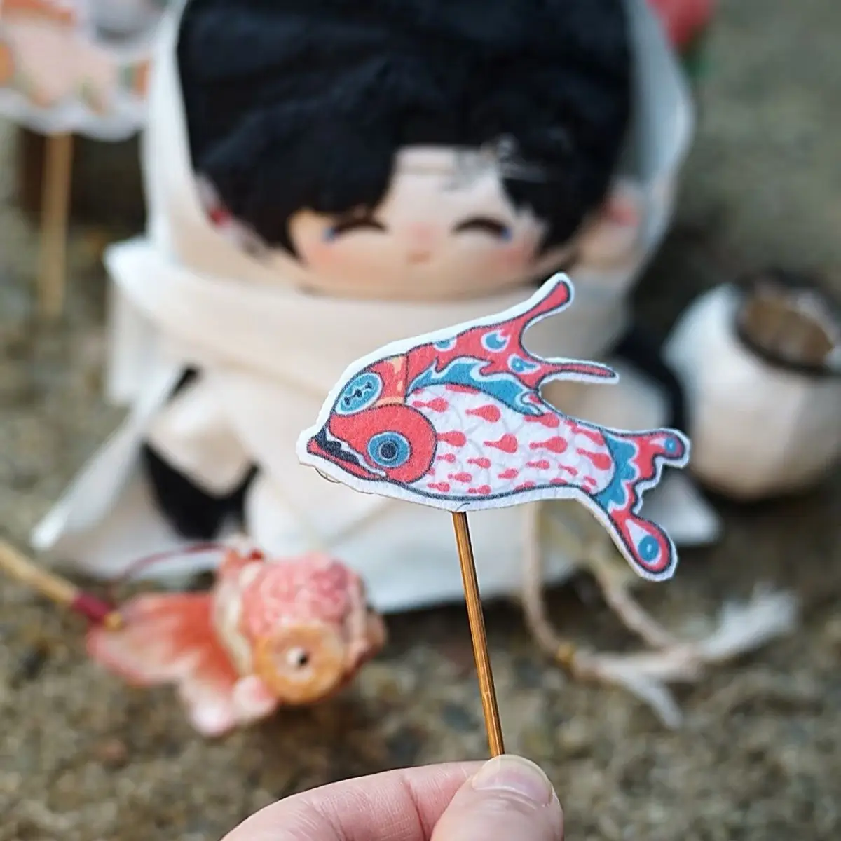 10 سنتيمتر السيف والحبيب أفخم تشنغ يي تأثيري لطيف محشوة الجسم بلوشي المفاتيح قلادة اكسسوارات الدعامة المشجعين هدية