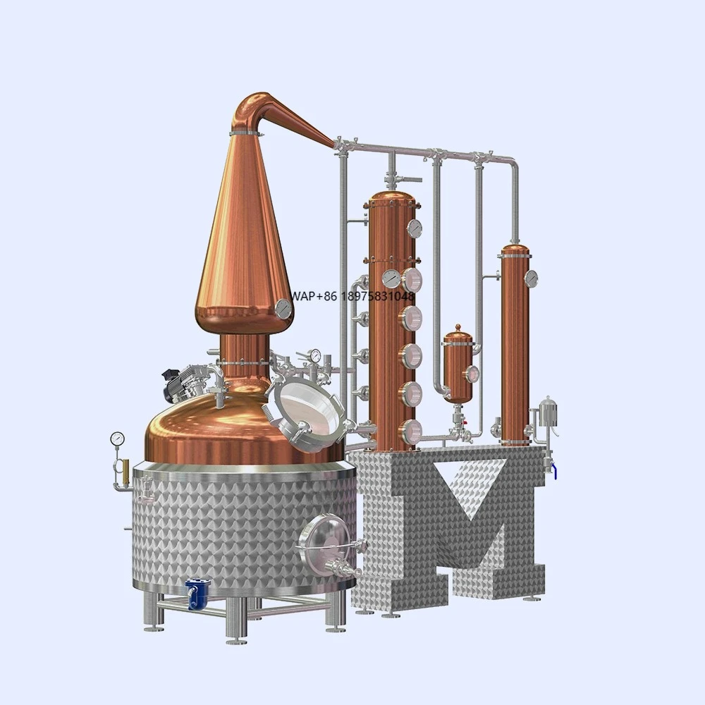 Automatic Distillation Distillery Equipment 100-500 Litre Copper Distiller Whisky Gin Vodka Brandy  Moonshine  Distillation