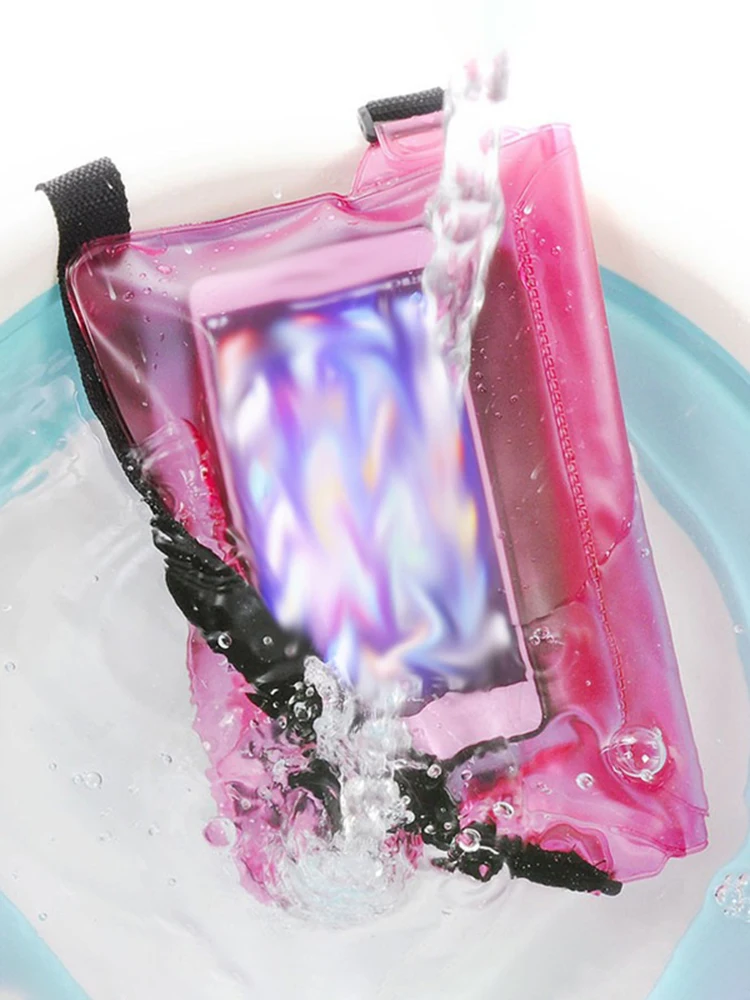 3 Layers High Waterproof Sealing Swimming Bag Large Size Transparent Underwater Dry Protection Bag For iphone mobile phone pouch