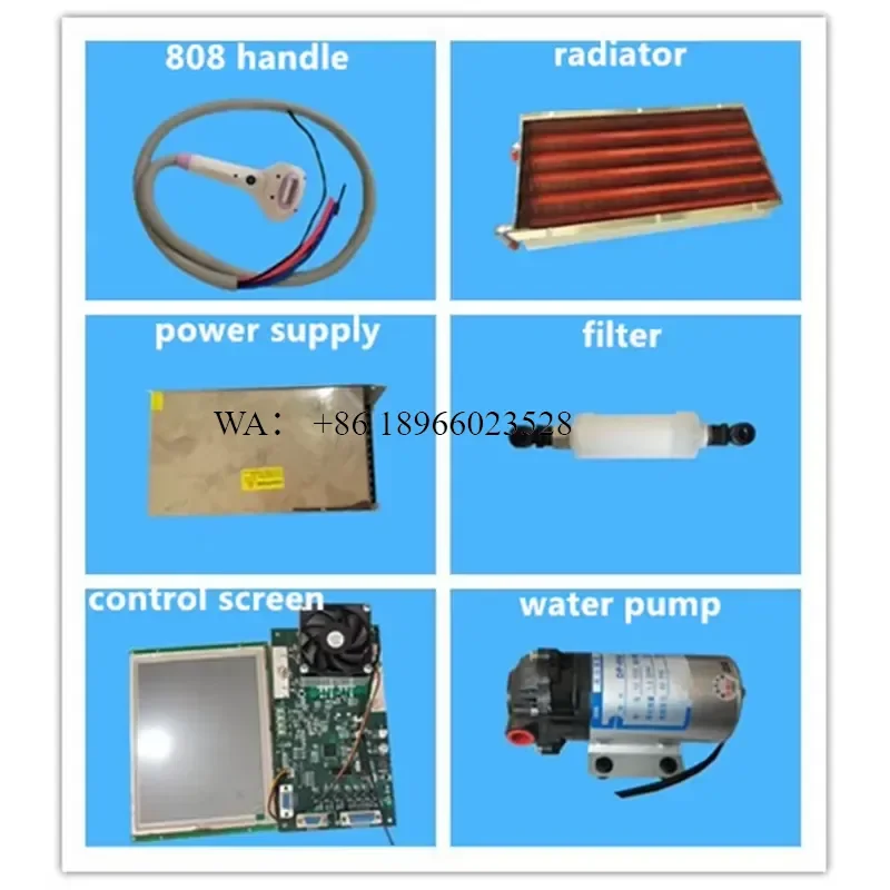 WMWMNU DIY 808nm Triple Waves Accessories Kit Screen Control Driver Board Handle Diode Spare