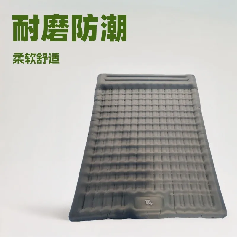 Double Drawstring Foot Pump Portable Outdoor Inflatable Camping Mattress Moisture-Proof Sleeping Mat